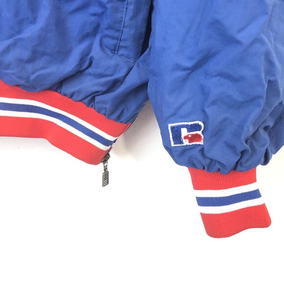 Vintage Russell Rangers NHL Pullover Jacket XL Heavyweight Laminate Outerwear - Picture 4 of 7